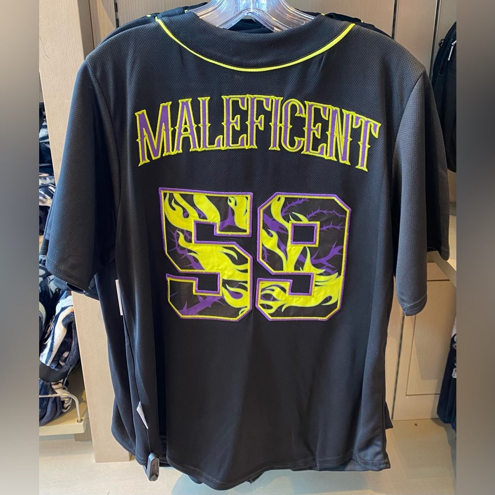 Walt Disney World Parks WDW Villains Maleficent 59 Baseball Jersey NEW - Picture 2 of 2